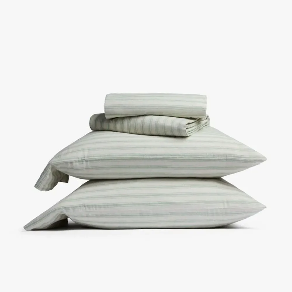 Parachute Sage Stripe Duvet Set